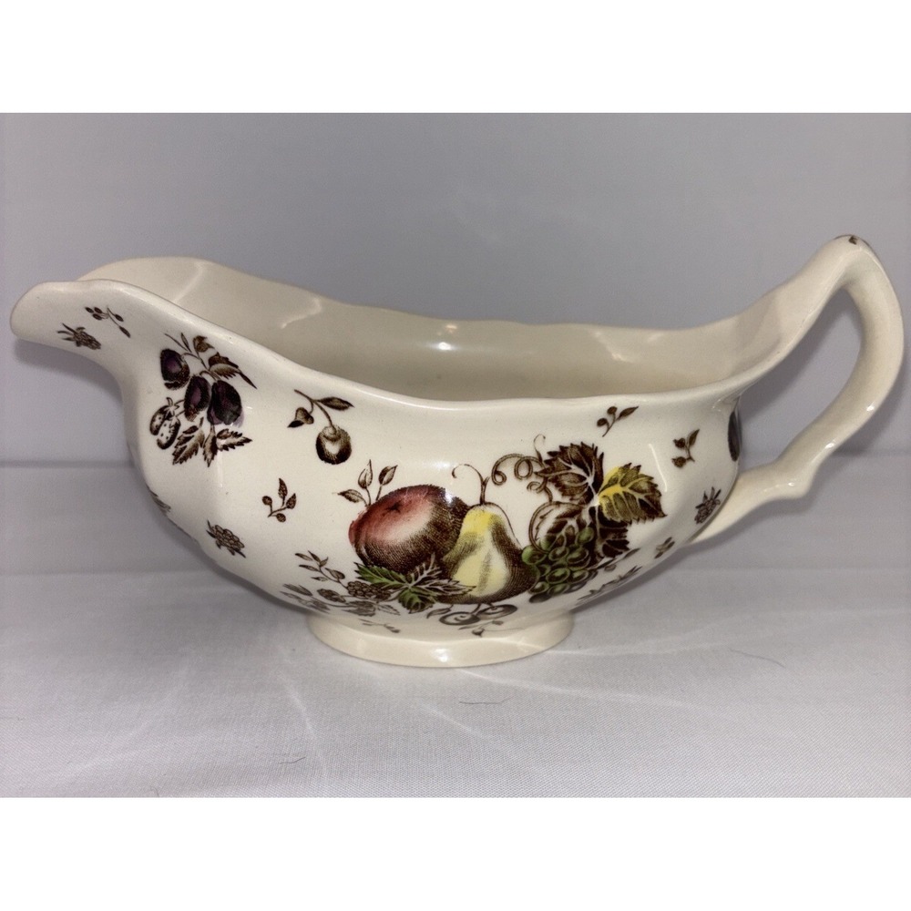 Johnson Brothers Autumn's Delight Gravy Boat W/O Underplate England Vintage EUC